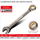 Lengthened dual-use ratchet wrench of LIXIU Multifunctional Tool in chromium-vanadium steel