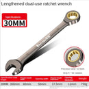 Lengthened dual-use ratchet wrench with specifications of LIXIU Multifunctional Tool made of chromium-vanadium steel