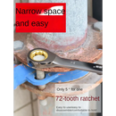 72-tooth ratchet wrench with gold gear in LIXIU Multifunctional Tool made from chromium-vanadium steel