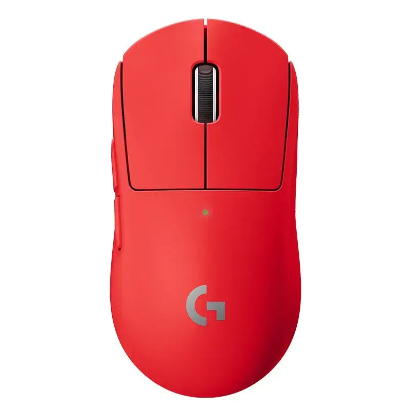 Bright red Logitech G PRO X Wireless Dual Mode Gaming Mouse with G logo