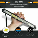 Person holding Lupuauto Triple Row Light Bar for enhanced night visibility in various weather conditions