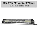 Ultra-slim Lupuauto Triple Row Light Bar with 26 LEDs for enhanced night visibility in all weather conditions