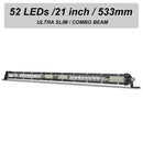 Ultra-slim Lupuauto Triple Row Light Bar with 52 LEDs for enhanced visibility in weather conditions
