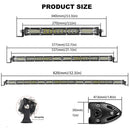 LED light bars of various lengths with brackets for Lupuauto Triple Row enhanced visibility