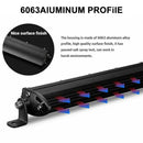 LED Light Bar with Aluminum Housing and Multicolored Illumination for Lupuauto Triple Row