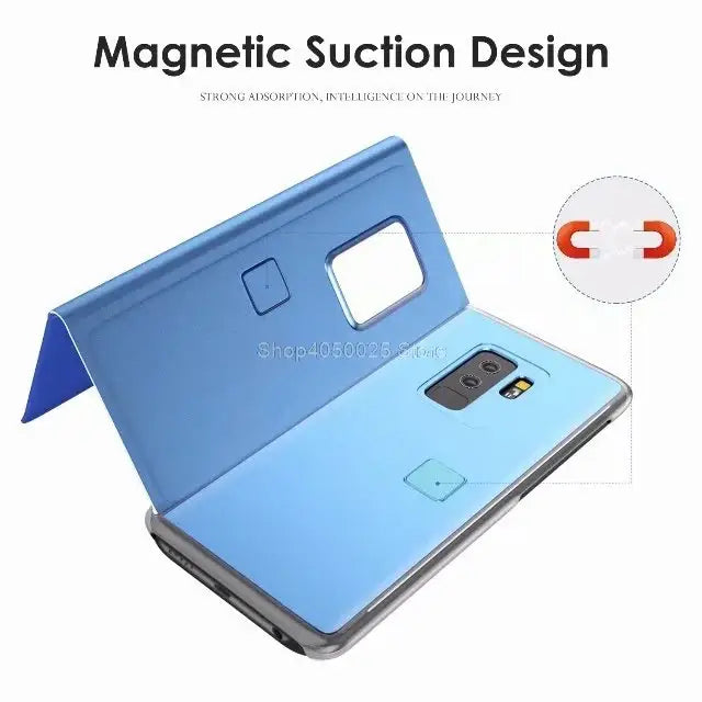 Luxury Flip Cell Phone Case for Samsung Galaxy J2 Prime with magnetic suction cover