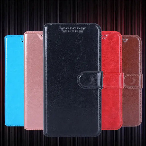 Assortment of wallet PU leather flip cases for Huawei Nova 2 in various colors