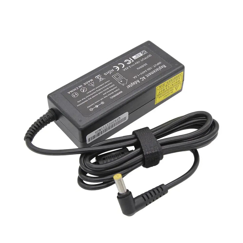 Laptop power adapter with cord and 5.5mm x 1.7mm adapter connector size, 19V 3.42A