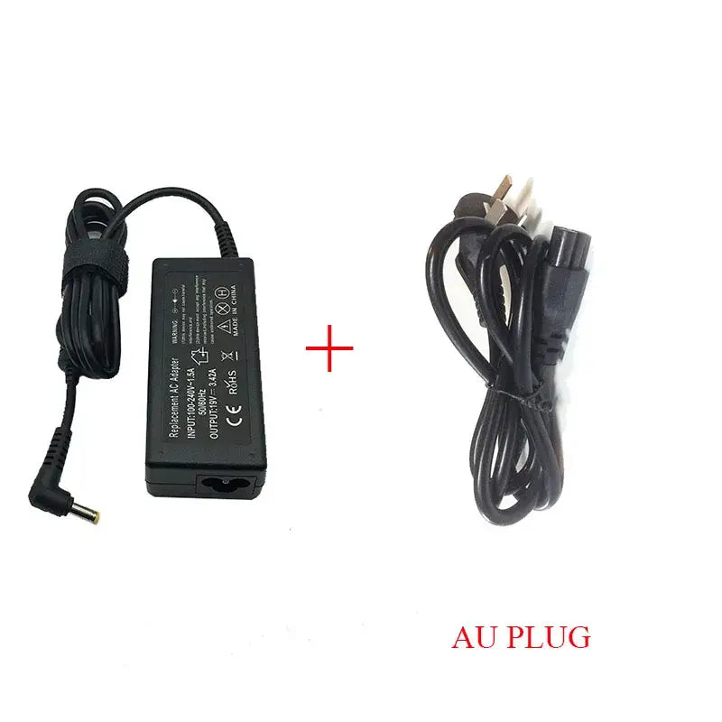 Laptop power adapter with AU plug and 5.5mm x 1.7mm adapter connector size