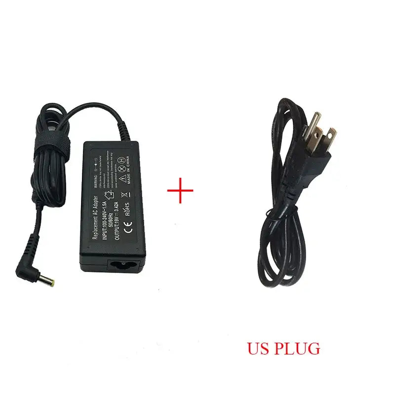 Laptop adapter output 19V 3.42A with 5.5mm x 1.7mm adapter connector size and US plug