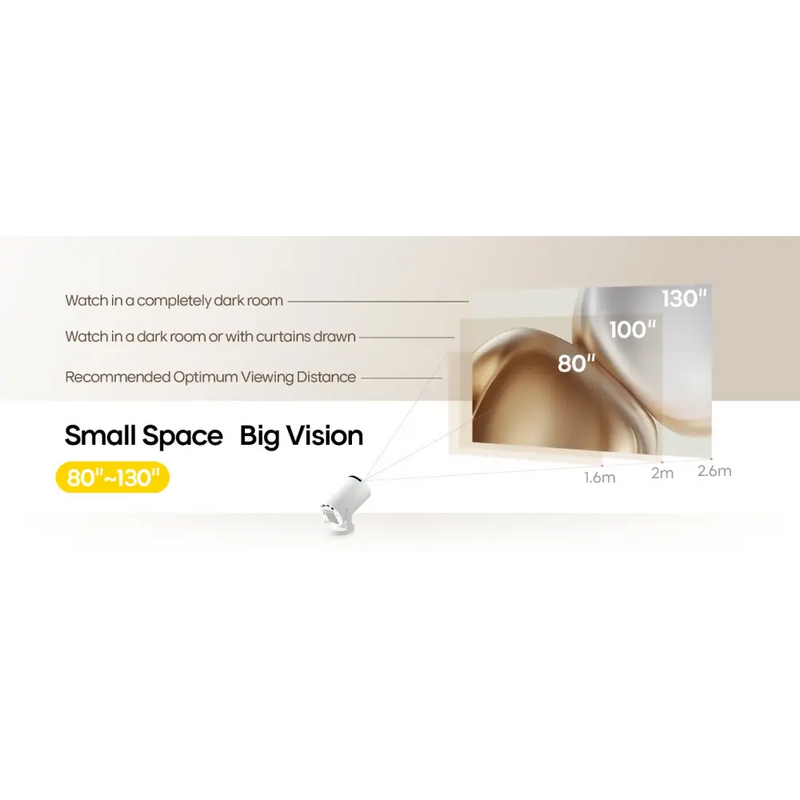 Magcubic Portable Projector with 290 ANSI Lumens and Built-in Speaker