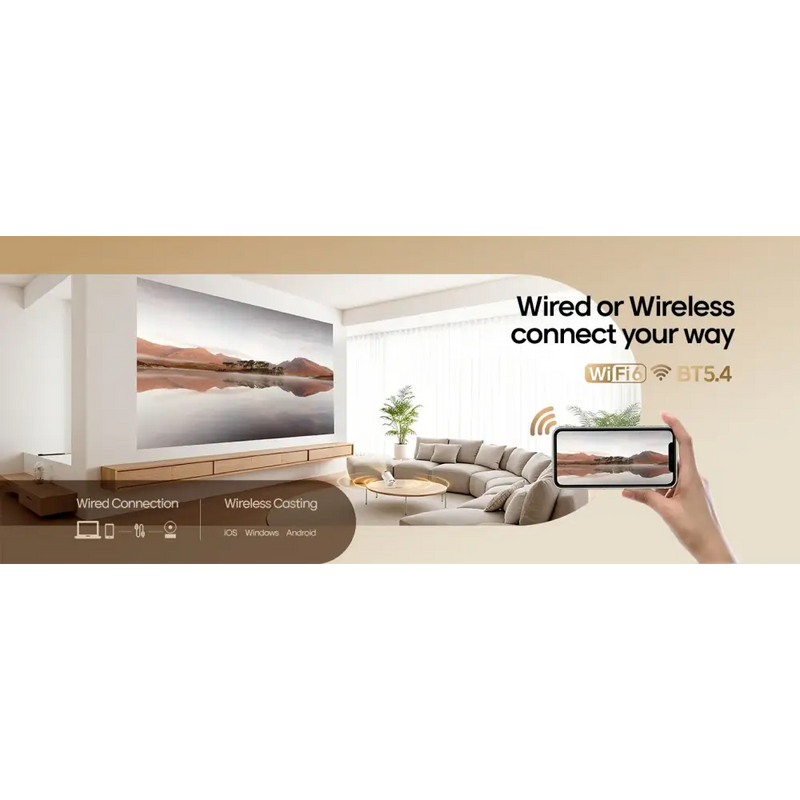 Magcubic Portable Projector with 290 ANSI Lumens and Built-in Speaker