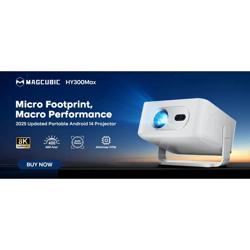 Magcubic Portable Projector with 290 ANSI Lumens and Built-in Speaker