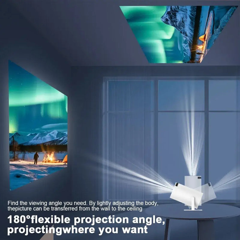 Portable Magcubic System Digital Projector with 180-degree flexible projection angle, 1280x720dpi