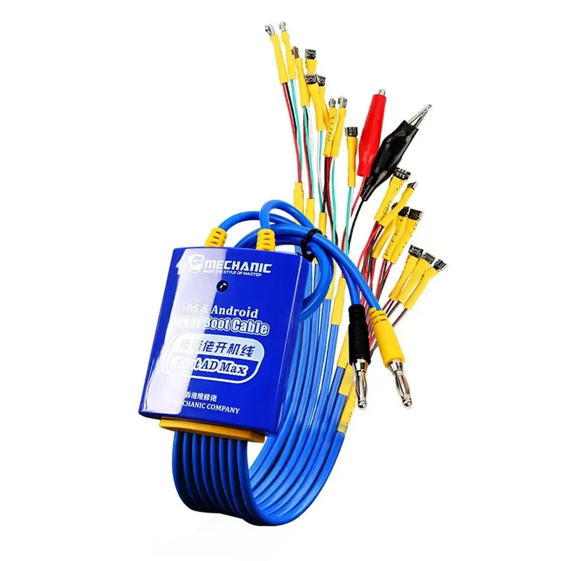 Blue cable with colorful connectors for MECHANIC iBoot AD MAX and Max Pro Hand tools