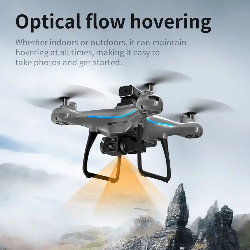 MIJIA Dual-Camera Obstacle Avoidance Drone hovering with camera stabilization in mid-air