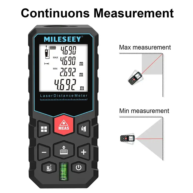 MiLESEEY X5 Laser distance meter with digital display and FCC Model Number from Mainland China