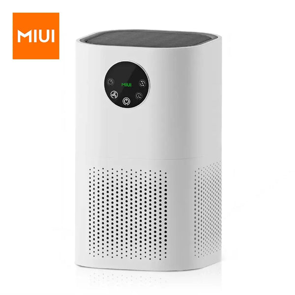 MIUI Air Purifier with cylindrical design and digital display for efficient removal rate in Saudi Arabia