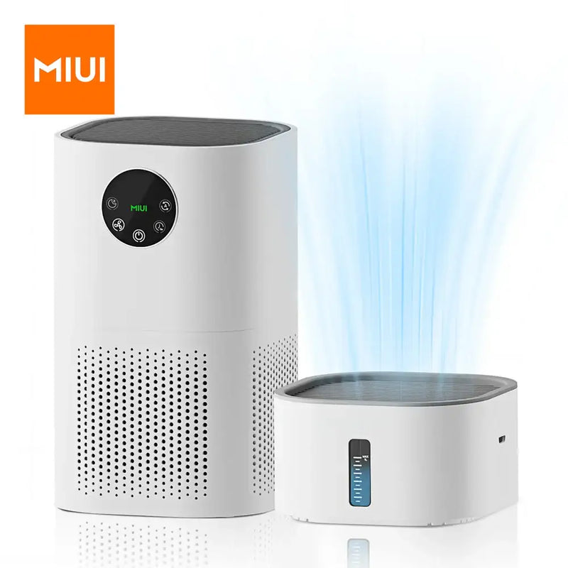 Air purifier and MIUI Air Volume Humidifier with 51-150m³/H removal rate for households