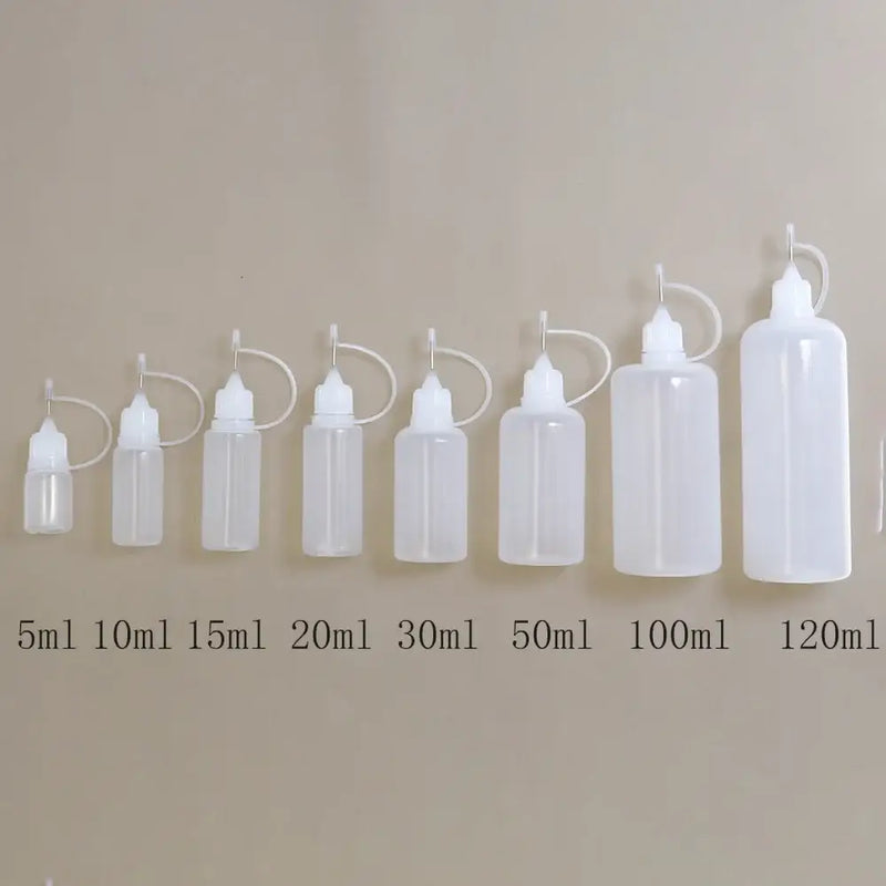 Set of plastic squeeze bottles, 5ml to 120ml, for MLDCZS hand tool parts efficiency