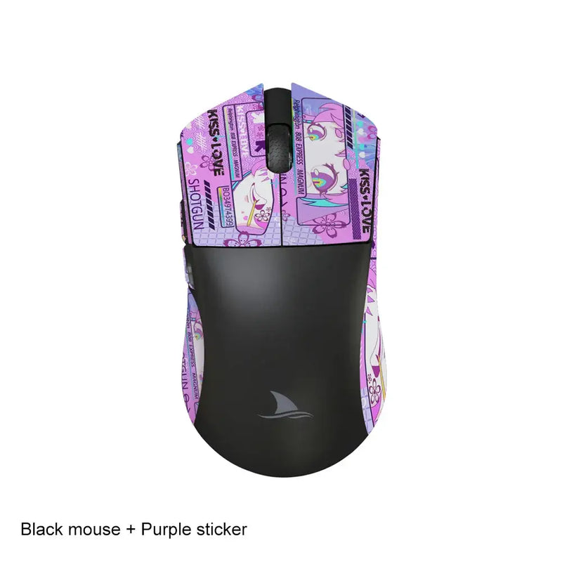 Colorful Motospeed Darmoshark M3 Bluetooth Wireless Gaming Mouse with cartoon design skin