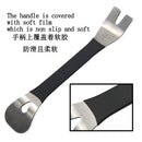 Bicycle pedal wrench with black handle and metal head for Mr Drill Double Ended Steel Pry Plate
