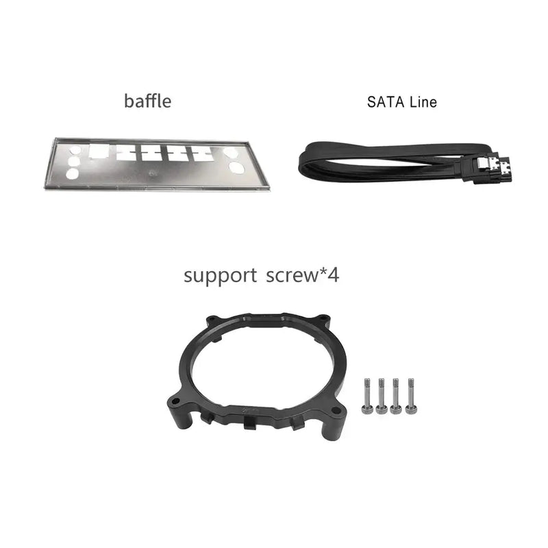 Circular mounting bracket with screws for MUCAI X99 P4 Motherboard that supports Intel Xeon