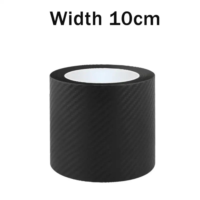 Black cylindrical roll of tape for Nano Carbon Fiber Car Sticker application