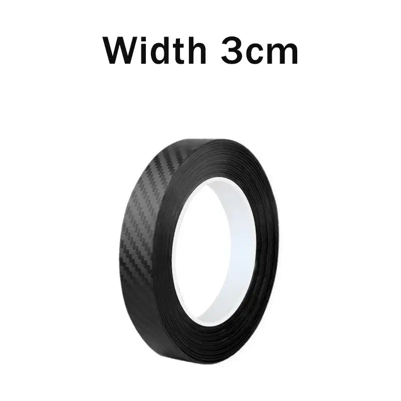 Roll of black carbon fiber-patterned tape, 3cm wide, for Nano Carbon Fiber Car Sticker