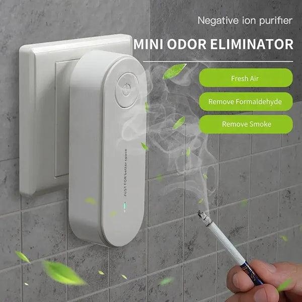 New Negative Ion Mini Air Purifier Pet Deodorizer Formaldehyde Removal Oil - US plug