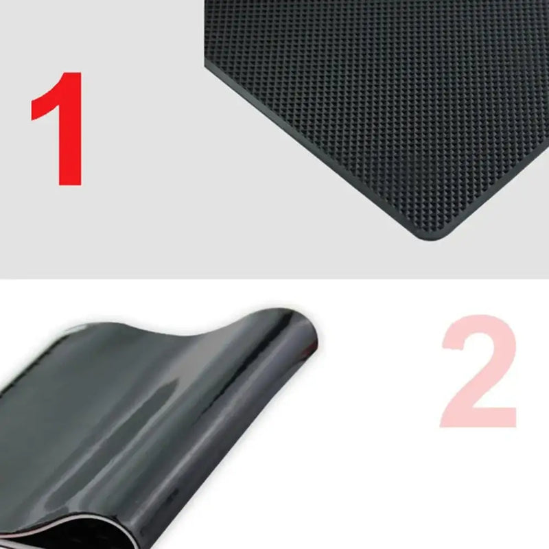 Textured black rubber mat corner of NIGHTKIST Silica Gel Semi Material from Mainland China