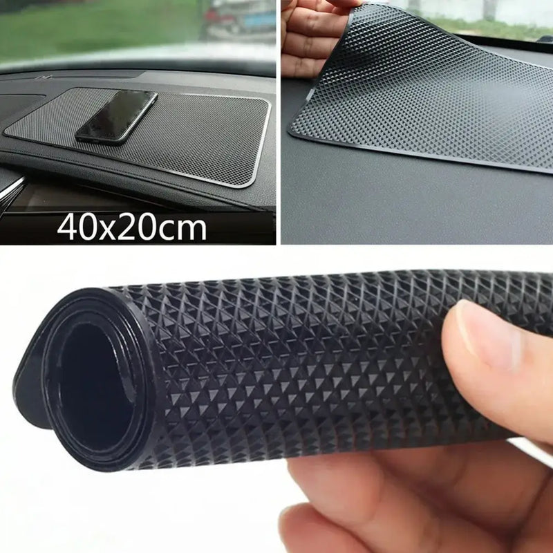 Non-slip dashboard mat made of silica gel semi material from Mainland China for secure object placement