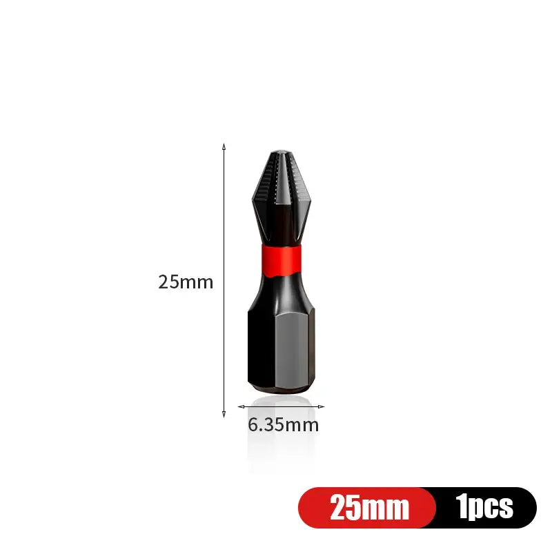 Double-ended magnetic screwdriver bit from NIUXIANG Mini Screwdriver Set, features a black shaft