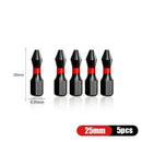 Five black magnetic screwdriver tips with red bands from NIUXIANG Mini Screwdriver Set