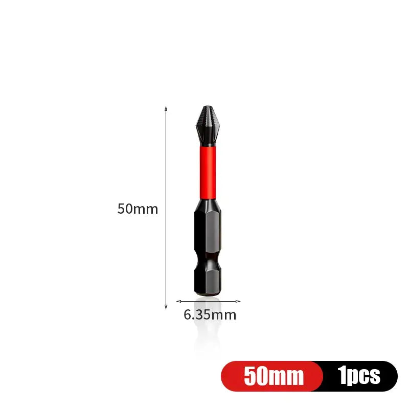 Screwdriver bit with black tip and red middle for NIUXIANG Mini Screwdriver Set