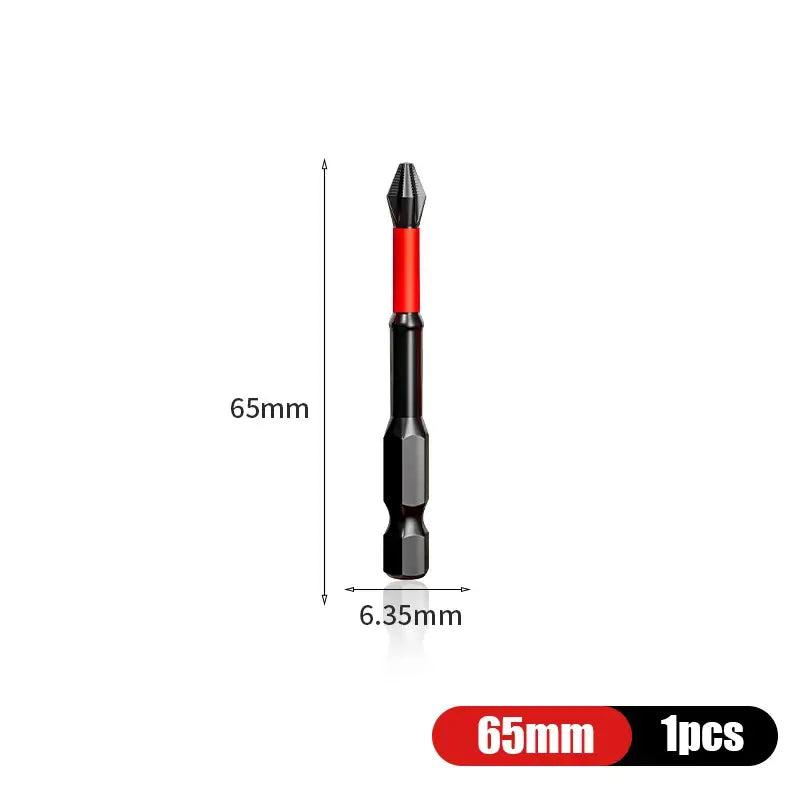 NIUXIANG Mini Screwdriver with strong magnetic screwdriver tips, 65mm red and black handle