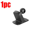 Black plastic phone mount with 17mm ball head and soft glue for versatile applications