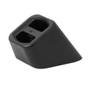 Black plastic charging dock with two slots for 17mm ball head applications