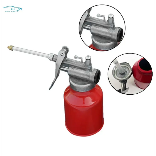 Oil can with long nozzle and pump mechanism for NoEnName Null 250ml oil, die cast body