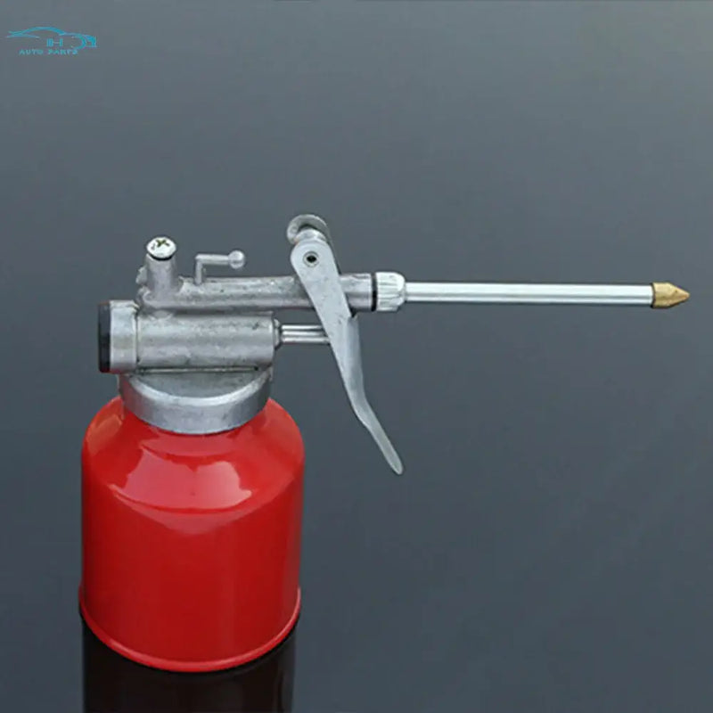 Oil can with long nozzle and pump, featuring die cast body for 250ml oil applications