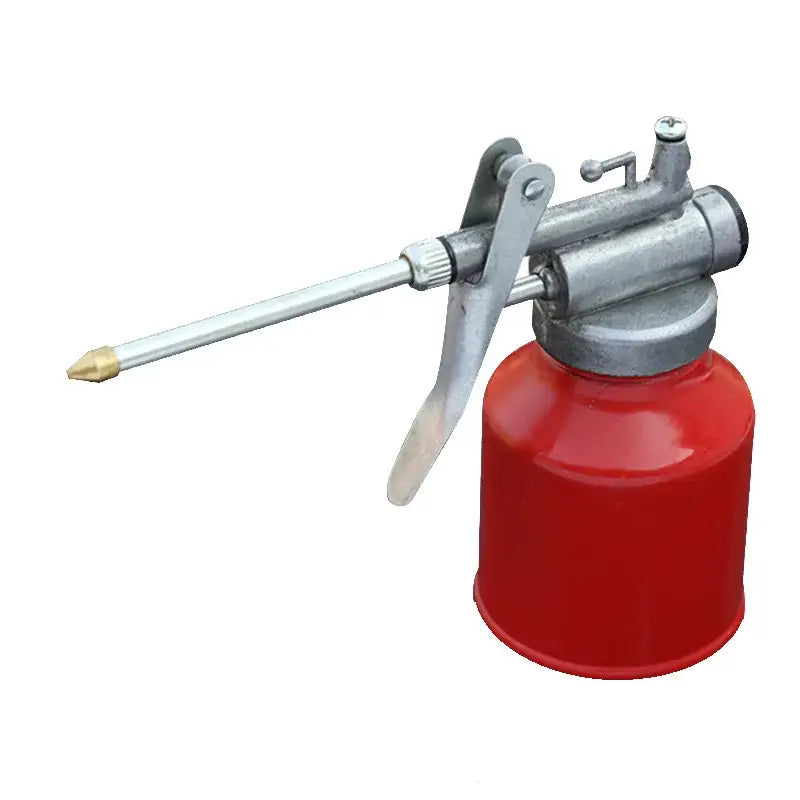 Oil can with long nozzle and trigger mechanism, featuring a die cast body, 250ml oil capacity