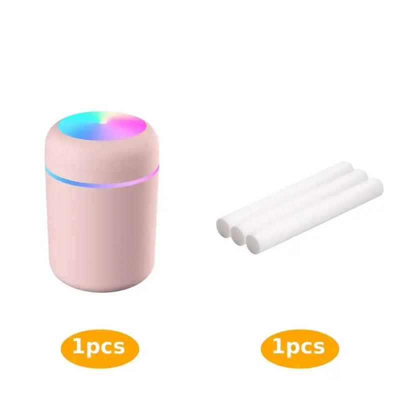 Pastel pink reliable power device for Mainland China with colorful glowing top and blue accent