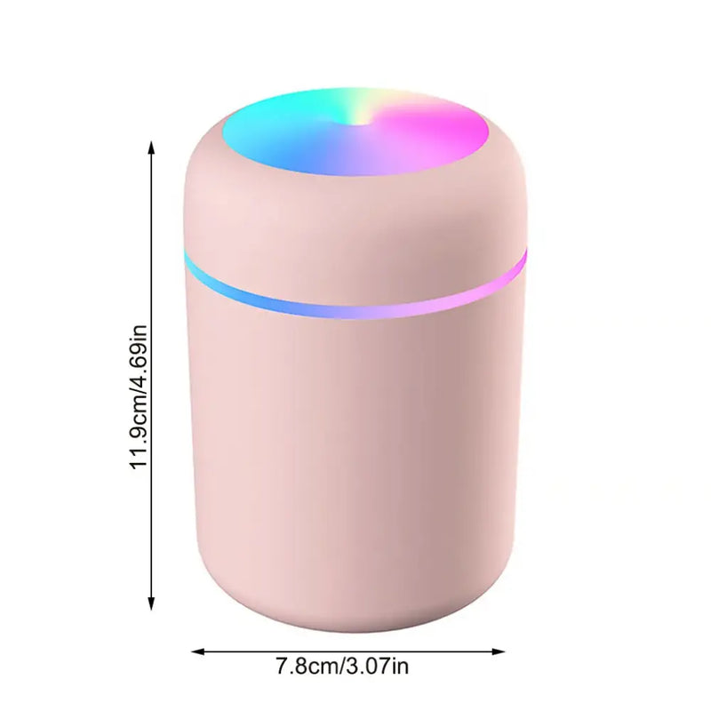 Cylindrical pink reliable power device for Mainland China with illuminated top and glowing ring