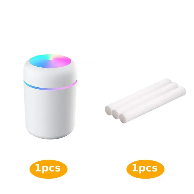 Cylindrical white reliable power device for Mainland China with colorful illuminated top