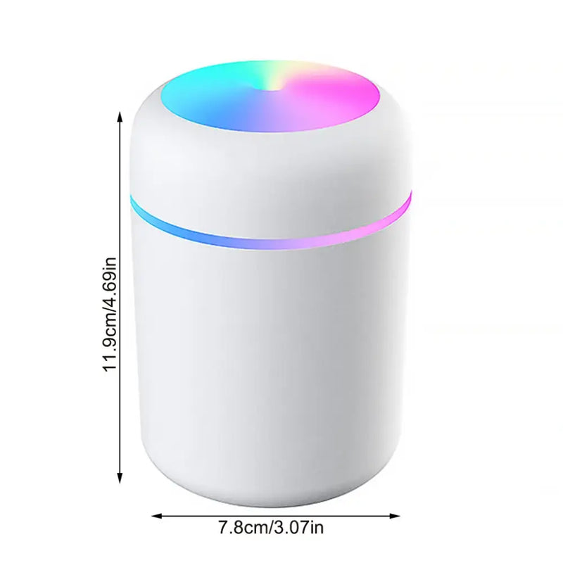 Cylindrical white reliable power device for Mainland China with colorful illuminated top