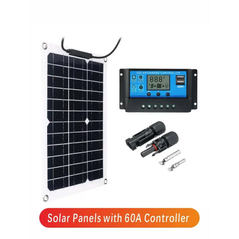 Solar panel kit with controller and connectors for NoEnName Null 300W module