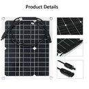 Flexible solar panel with grid pattern and cables from NoEnName Null 300W Solar Panel