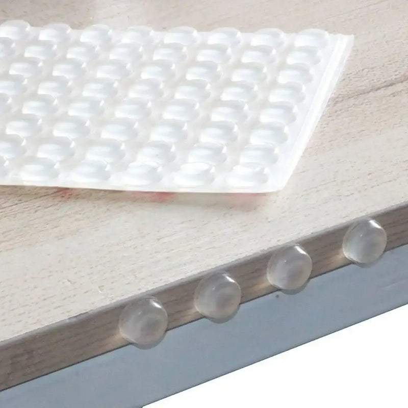 Non-slip adhesive door stopper with raised bumps for enhanced grip and durability