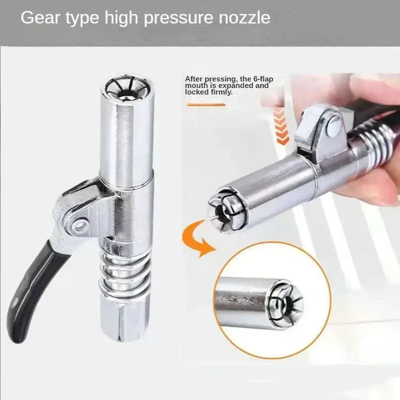 Gear-type high pressure nozzle with adjustable spray for NoEnName Null Item grease guns