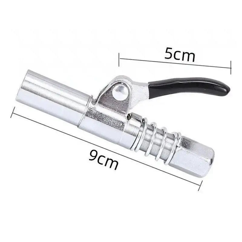 Metal spring-loaded clamp with black handle for NoEnName Null Item grease guns